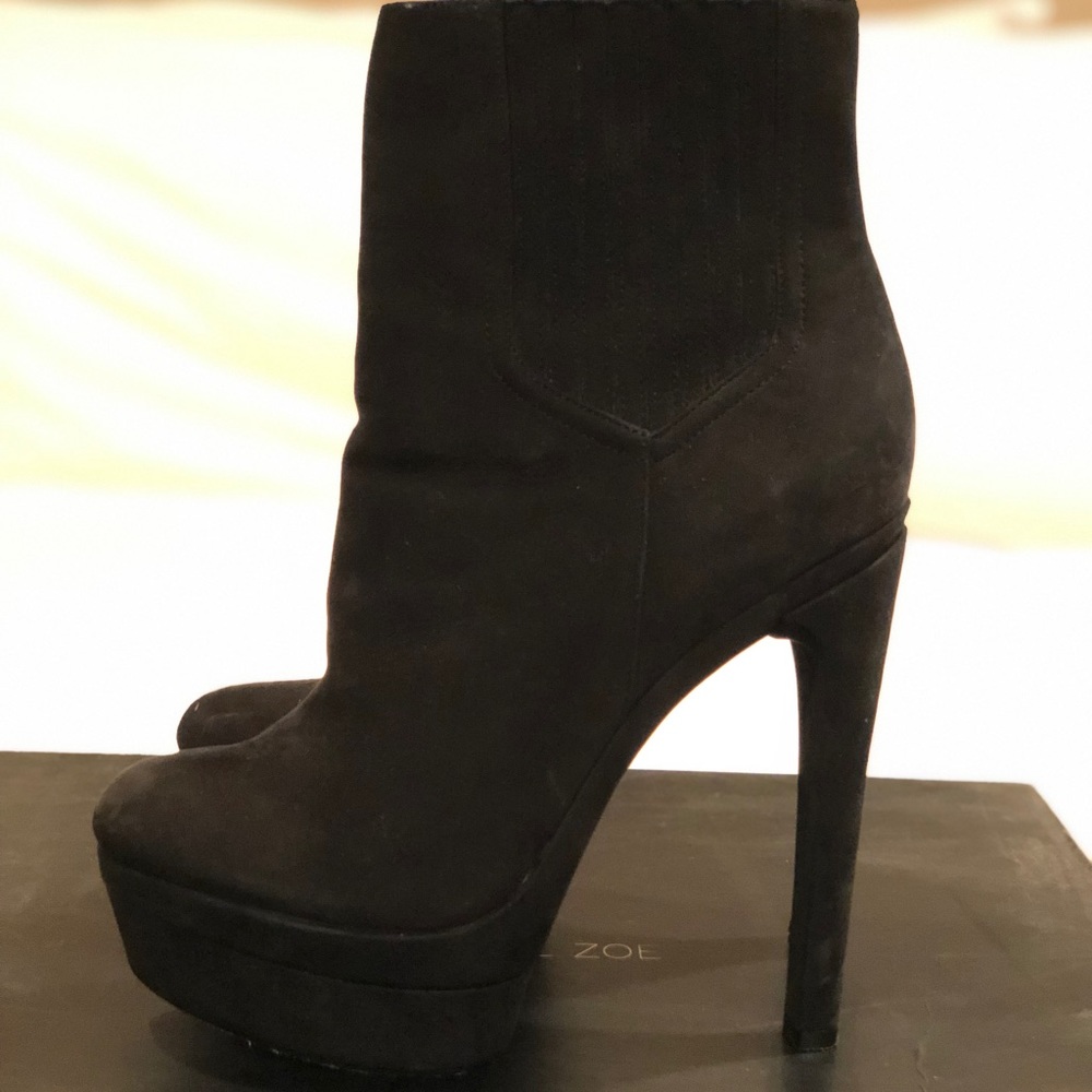 Rachel Zoe black Aubrey platform bootie